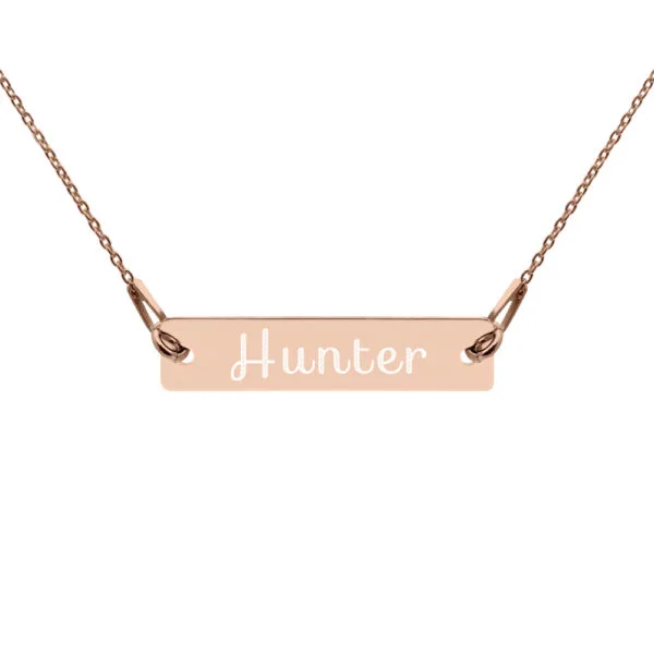 Jewelry for Hunters: Engraved Silver Necklace (Hunter) - Image 10