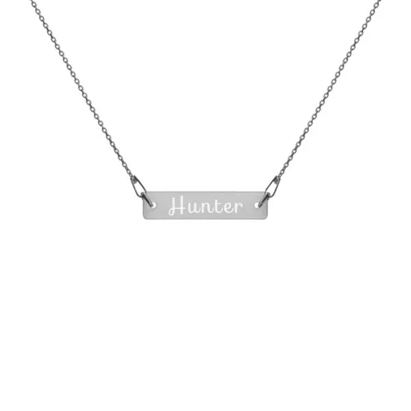 Jewelry for Hunters: Engraved Silver Necklace (Hunter) - Image 8