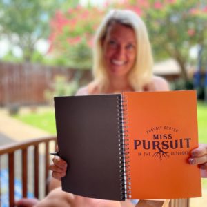 Spiral Notebook - Ruled Line: Miss Pursuit (Orange)
