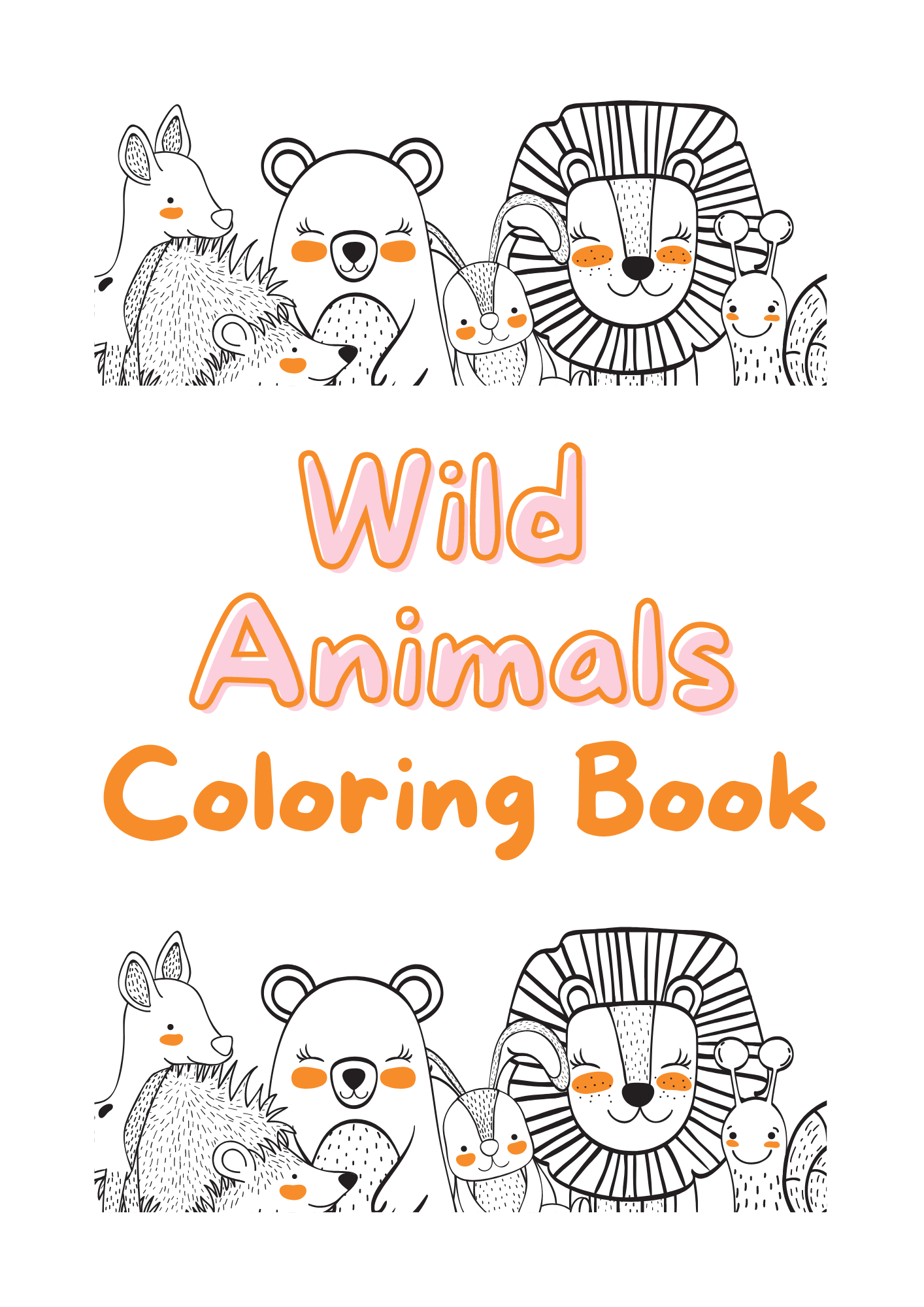 Printable Coloring Pages of Cute Baby Animals
