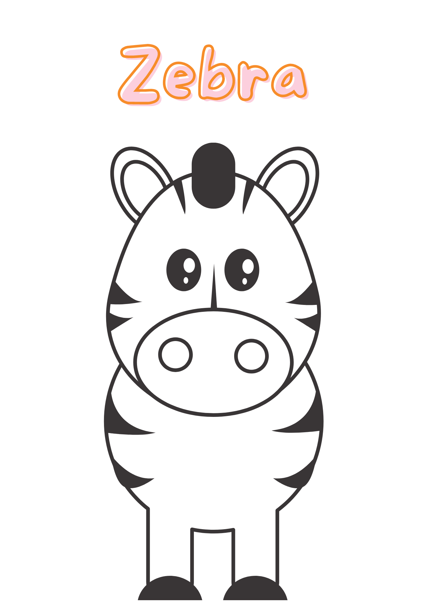 Printable Coloring Pages of Cute Baby Animals