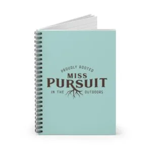 Spiral Notebook - Ruled Line: Miss Pursuit (Blue)