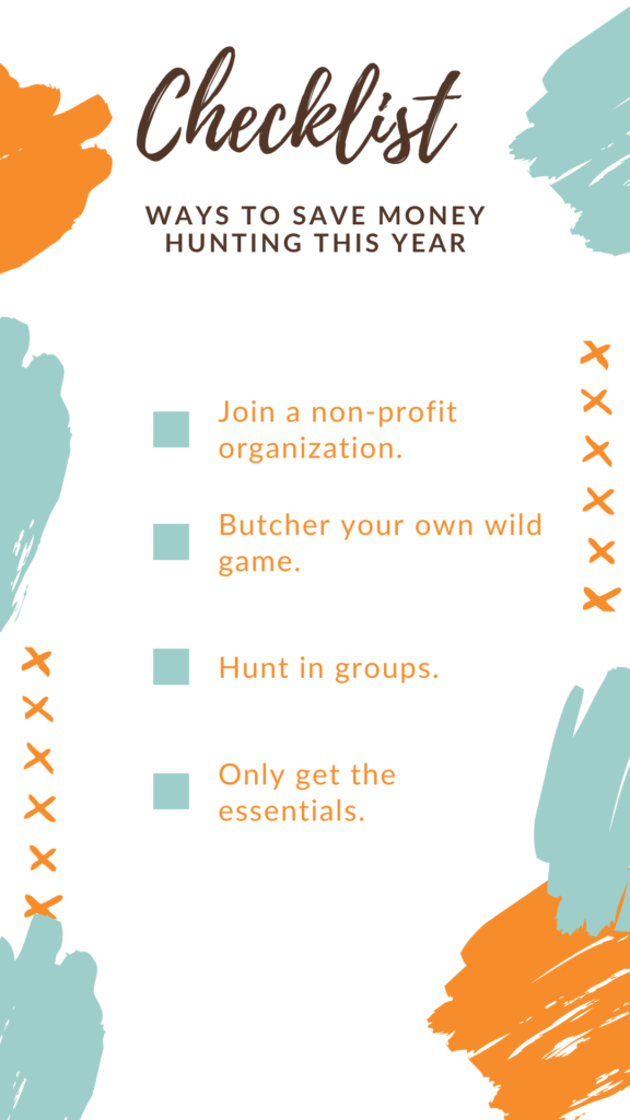 money saving tips for hunting