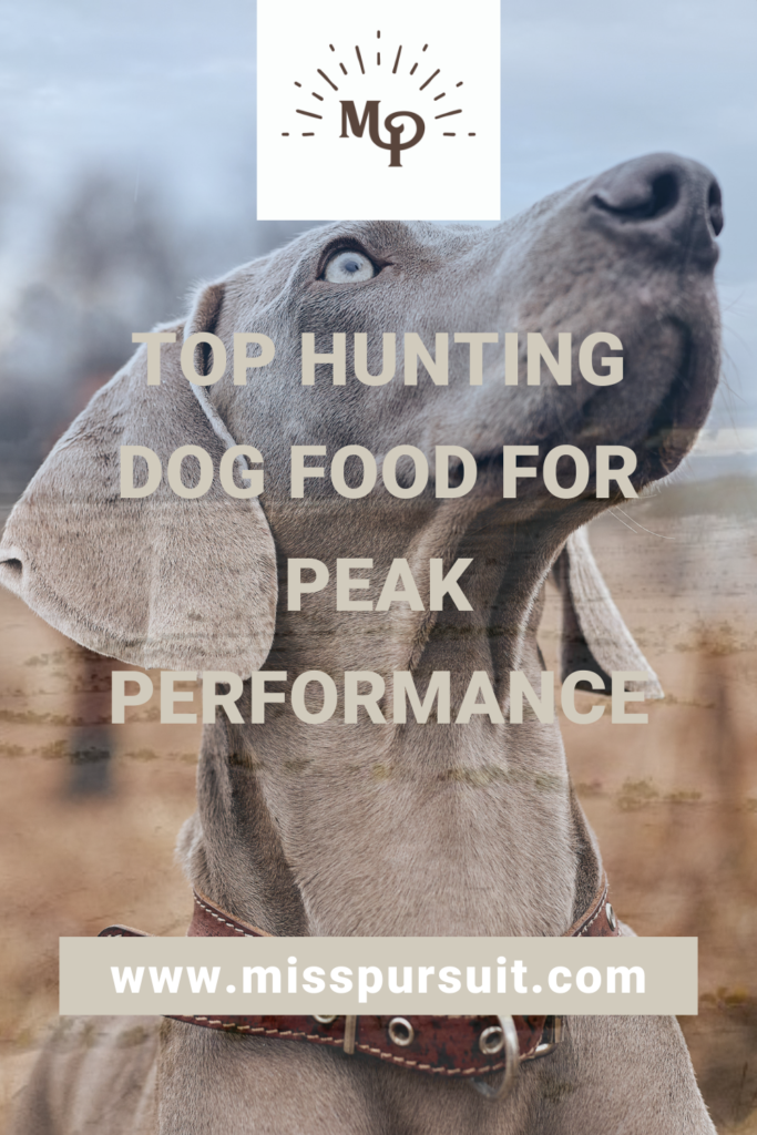 Top Hunting Dog Food for Peak Performance