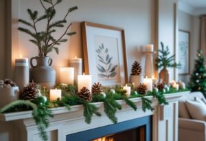 Super Easy Fireplace Mantel Decorating Ideas