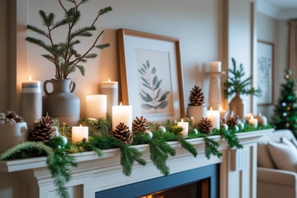 Super Easy Fireplace Mantel Decorating Ideas